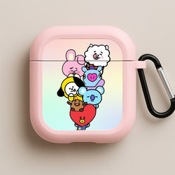 Pastel BT21 - K Pop Pink AirPods Case