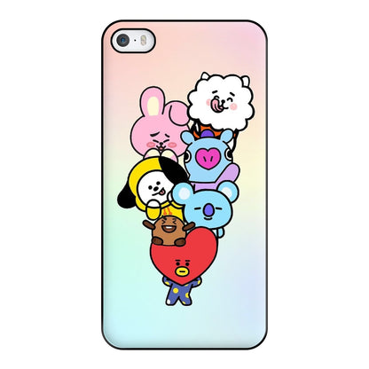 Pastel BT21 - K Pop Phone Case for iPhone 5 / 5s / SE 2016