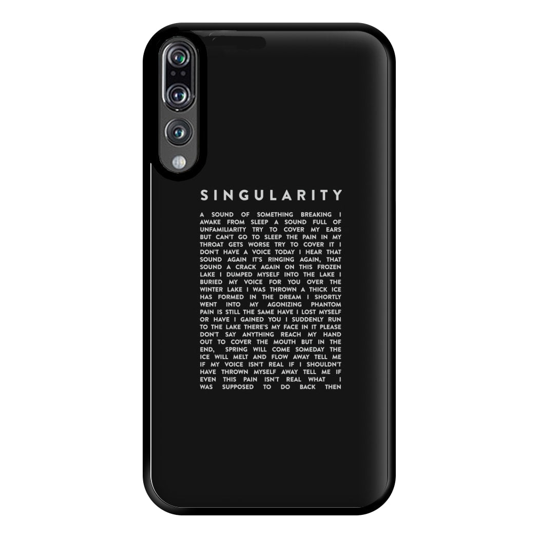 Singularity Lyrics - K Pop Phone Case for Huawei P20 Pro