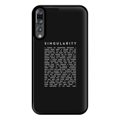 Singularity Lyrics - K Pop Phone Case for Huawei P20 Pro