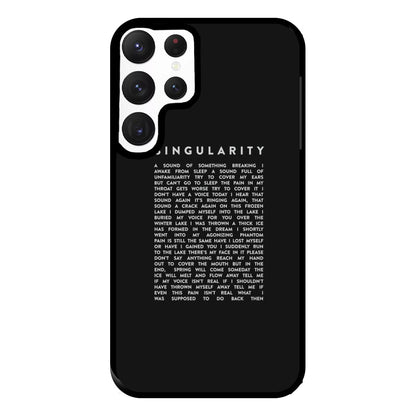 Singularity Lyrics - K Pop Phone Case for Galaxy S22 Ultra