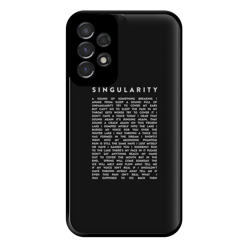 Singularity Lyrics - K Pop Phone Case for Galaxy A53