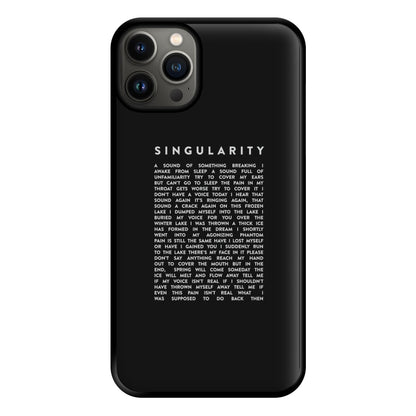 Singularity Lyrics - K Pop Phone Case for iPhone 13