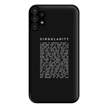 Singularity Lyrics - K Pop Phone Case for Galaxy A13