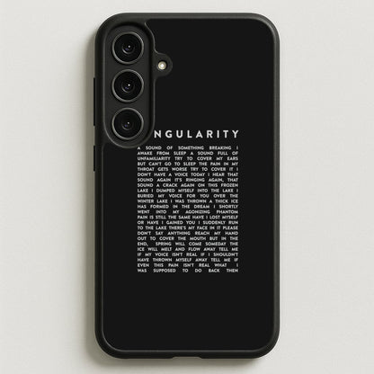 Singularity Lyrics - K Pop Phone Case for Galaxy S25FE