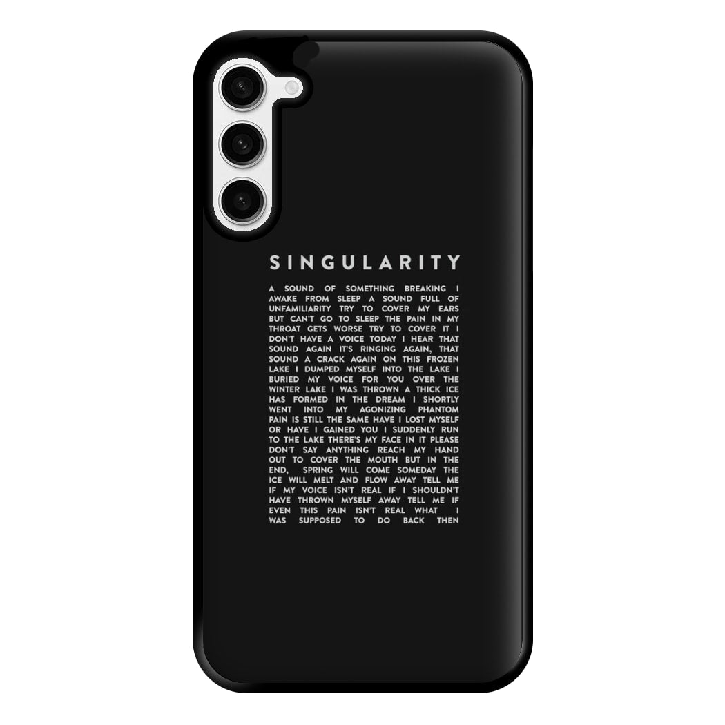 Singularity Lyrics - K Pop Phone Case for Galaxy S23 Plus