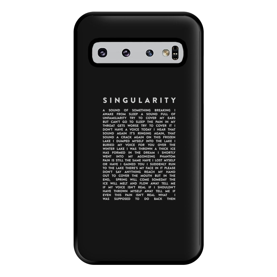 Singularity Lyrics - K Pop Phone Case for Galaxy S10 Plus