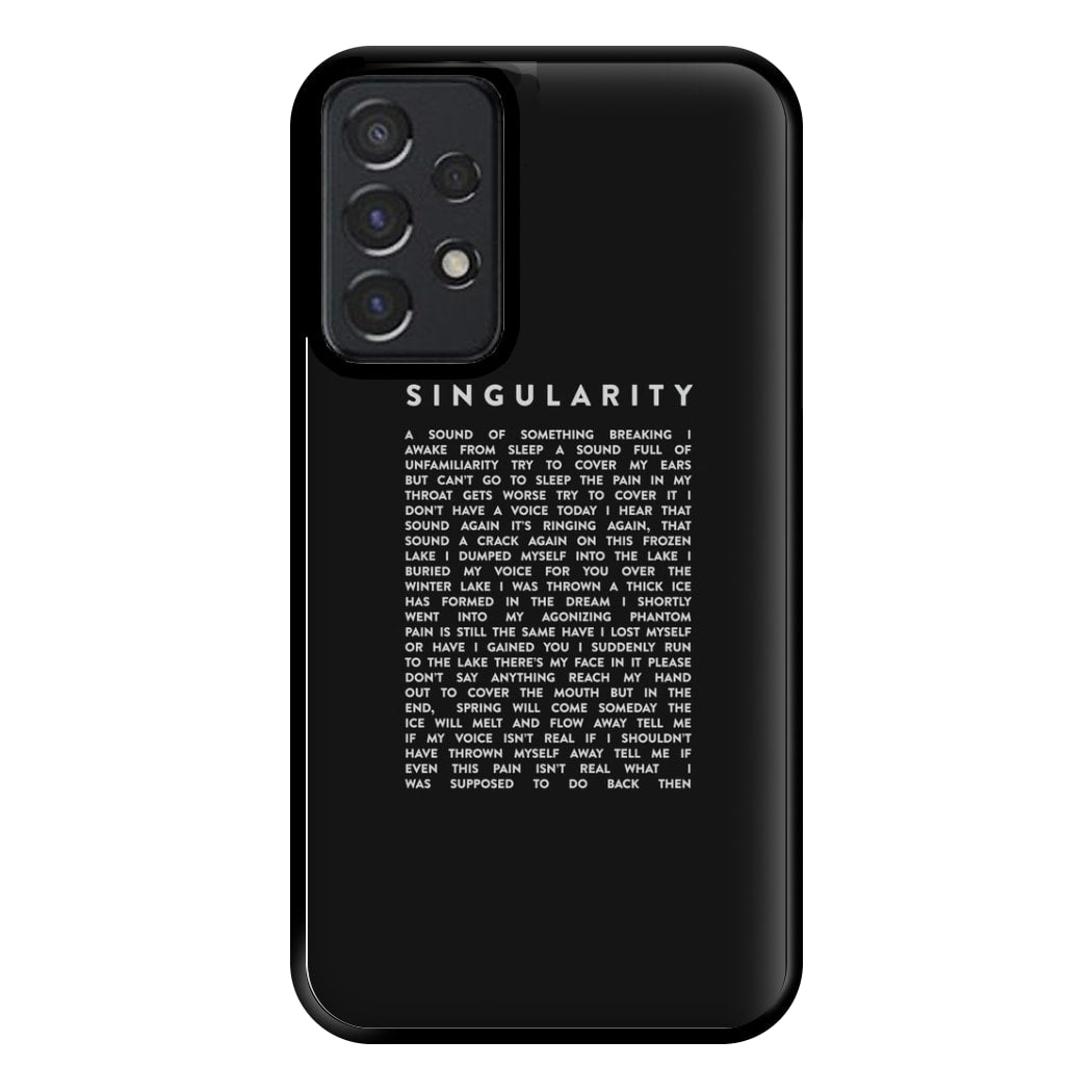 Singularity Lyrics - K Pop Phone Case for Galaxy A52 / A52s