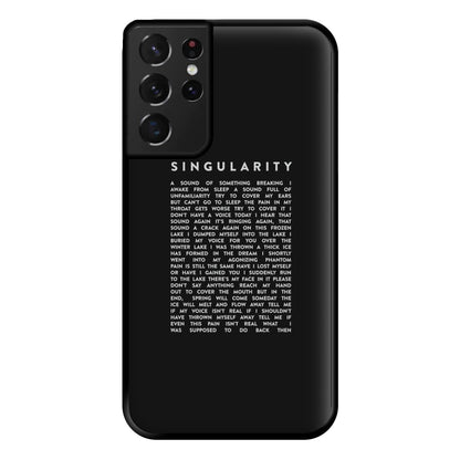 Singularity Lyrics - K Pop Phone Case for Galaxy S21 Ultra