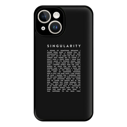 Singularity Lyrics - K Pop Phone Case for iPhone 14