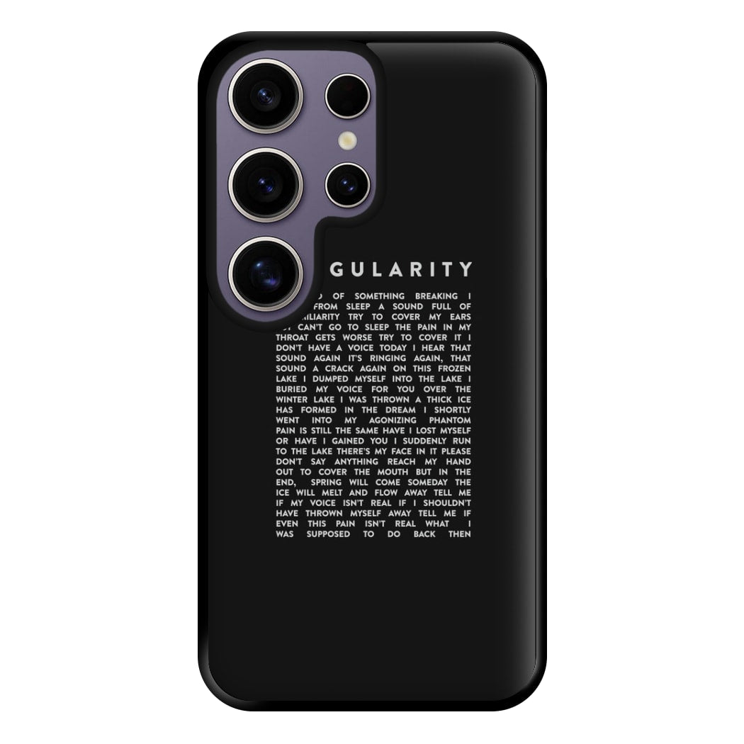 Singularity Lyrics - K Pop Phone Case for Galaxy S25 Ultra