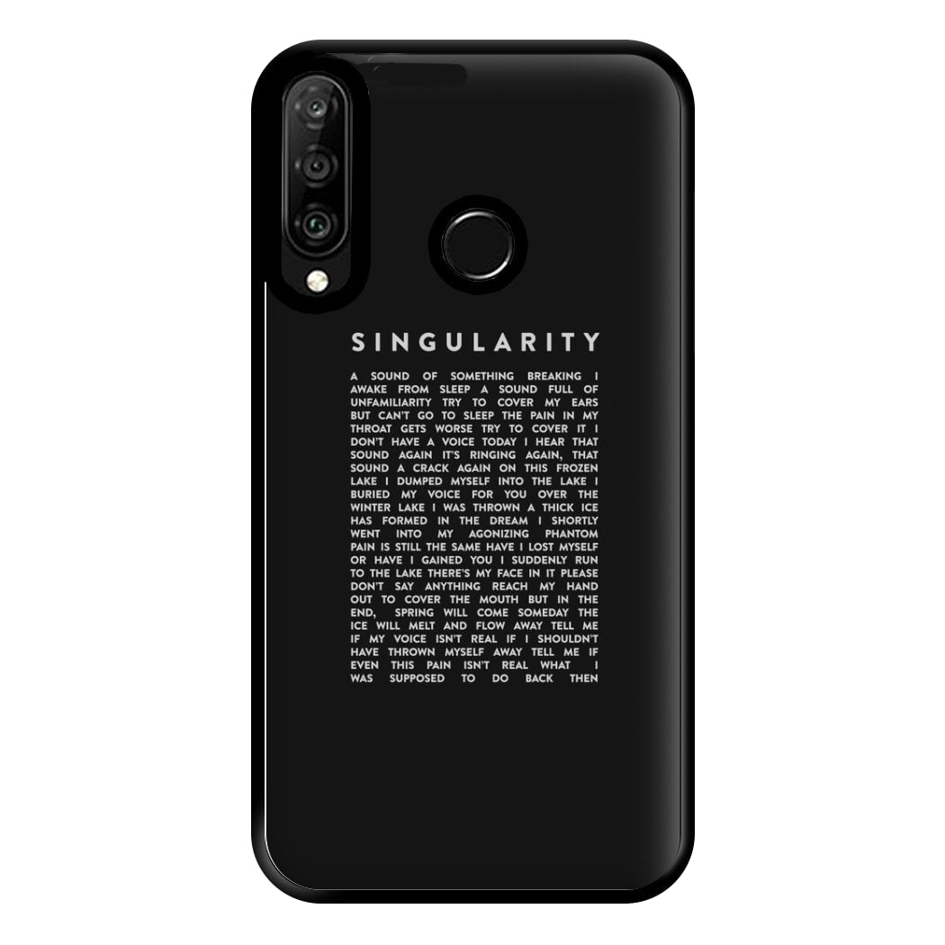 Singularity Lyrics - K Pop Phone Case for Huawei P30 Lite