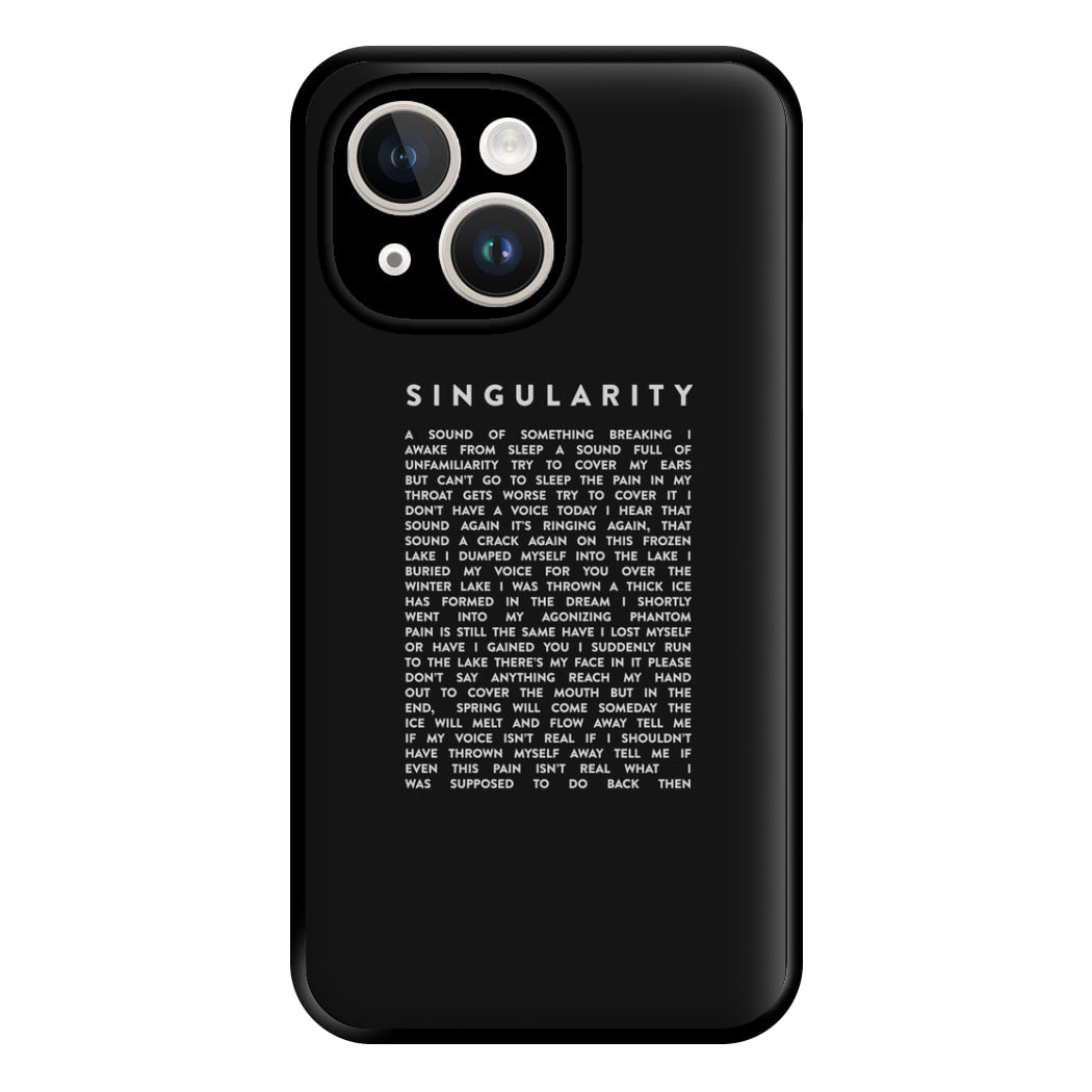 Singularity Lyrics - K Pop Phone Case for iPhone 14 Plus