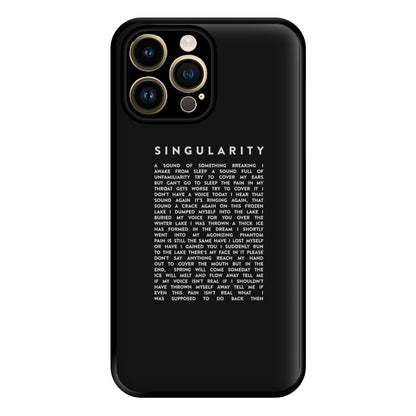 Singularity Lyrics - K Pop Phone Case for iPhone 14 Pro Max