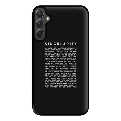 Singularity Lyrics - K Pop Phone Case for Galaxy A34