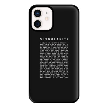 Singularity Lyrics - K Pop Phone Case for iPhone 13 Mini