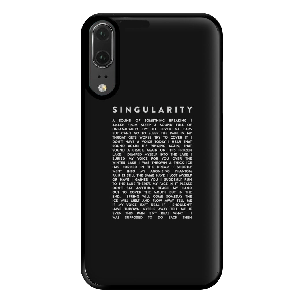 Singularity Lyrics - K Pop Phone Case for Huawei P20