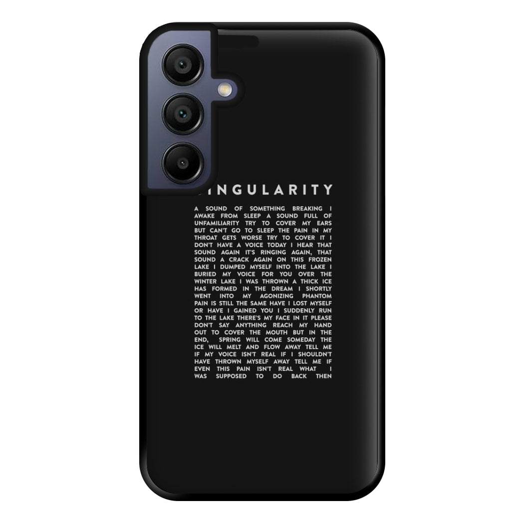 Singularity Lyrics - K Pop Phone Case for Galaxy A15