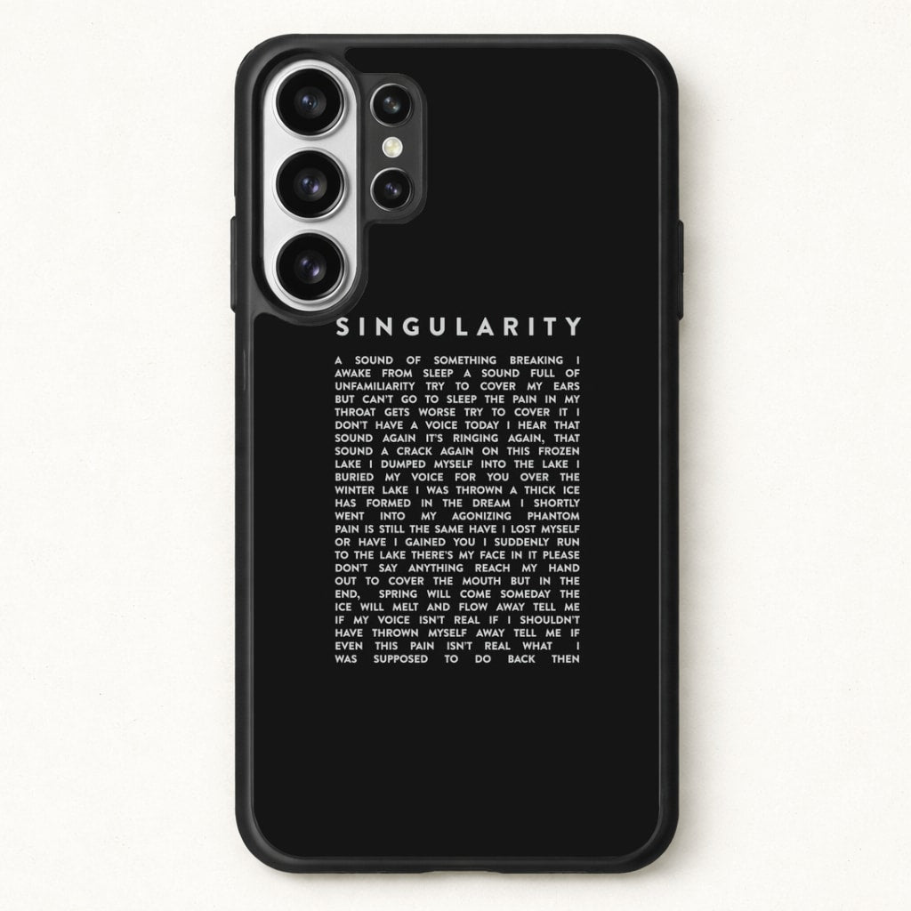 Singularity Lyrics - K Pop Phone Case for Galaxy S26 Ultra