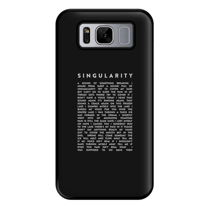 Singularity Lyrics - K Pop Phone Case for Galaxy S8 Plus