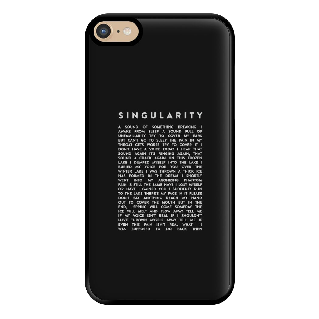 Singularity Lyrics - K Pop Phone Case for iPhone 6 Plus / 7 Plus / 8 Plus