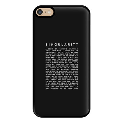 Singularity Lyrics - K Pop Phone Case for iPhone 6 Plus / 7 Plus / 8 Plus