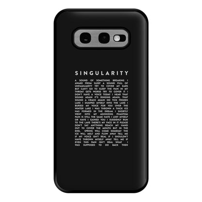 Singularity Lyrics - K Pop Phone Case for Galaxy S10e