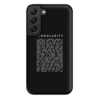 Singularity Lyrics - K Pop Phone Case for Galaxy S22 Plus