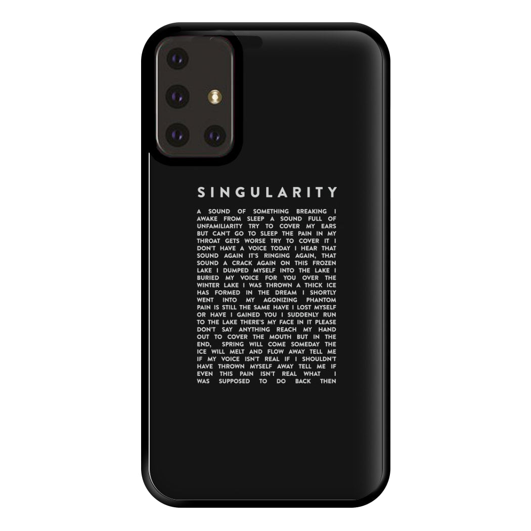 Singularity Lyrics - K Pop Phone Case for Galaxy A71