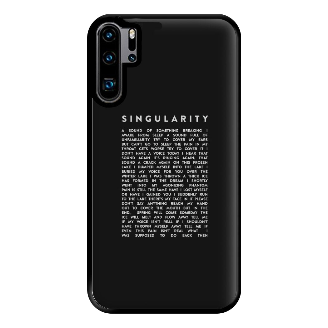 Singularity Lyrics - K Pop Phone Case for Huawei P30 Pro