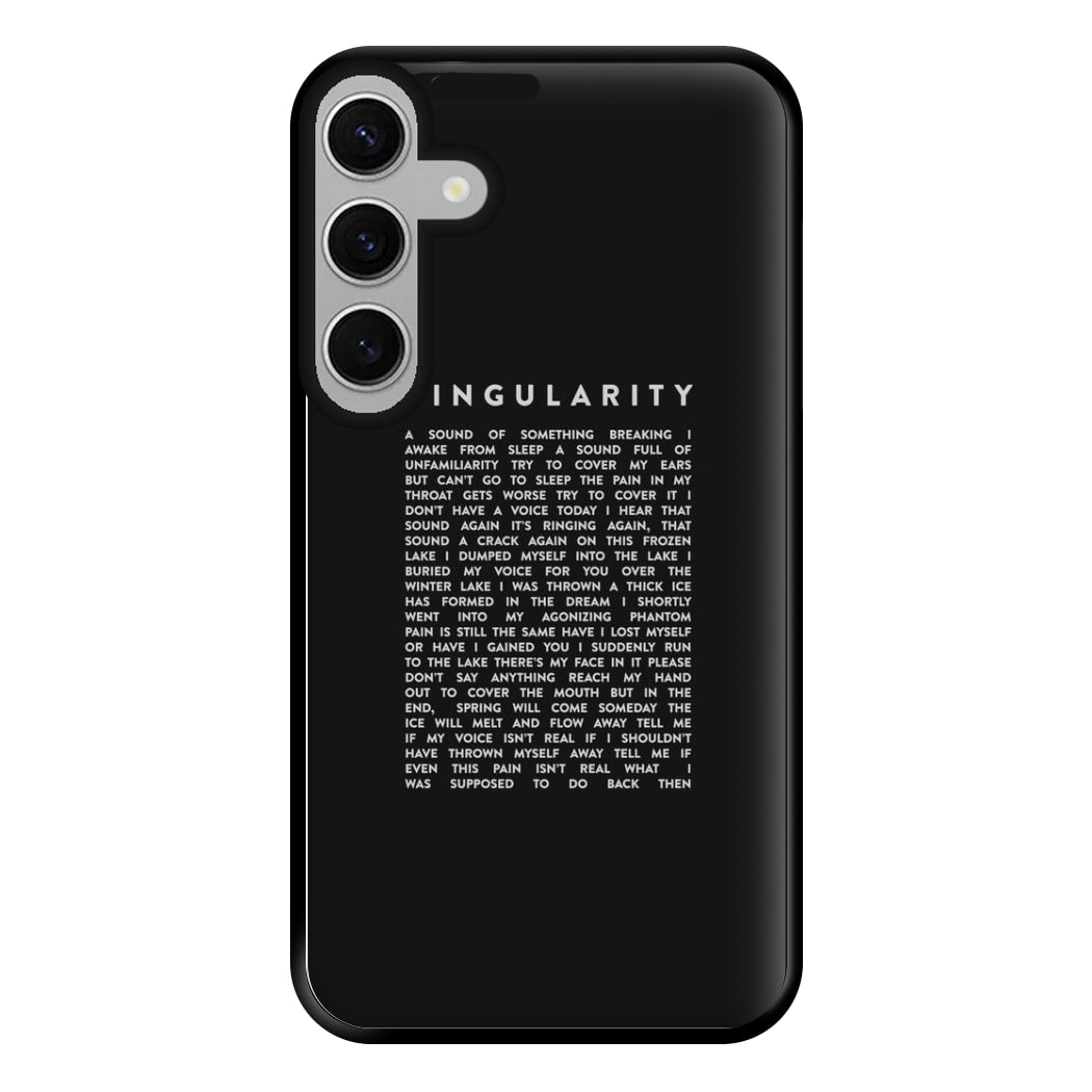 Singularity Lyrics - K Pop Phone Case for Galaxy S24FE