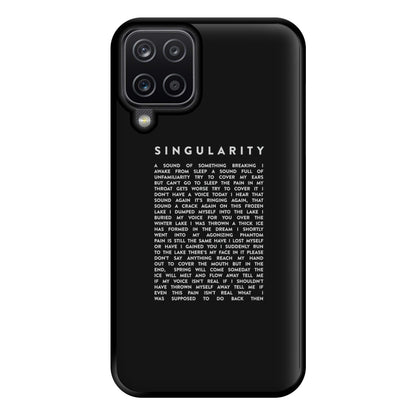 Singularity Lyrics - K Pop Phone Case for Galaxy A12