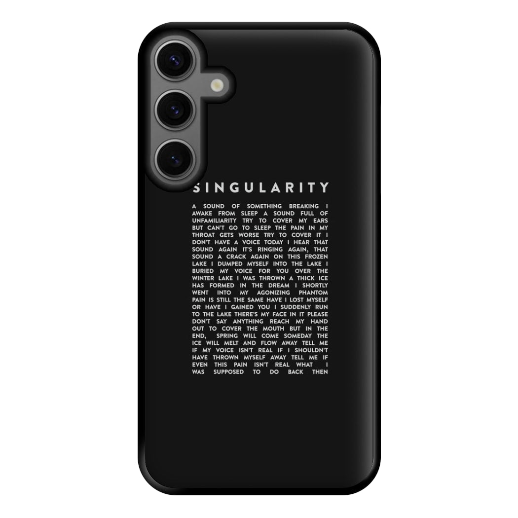 Singularity Lyrics - K Pop Phone Case for Galaxy S23FE