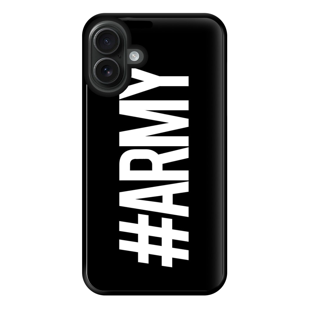 Hashtag Army - K Pop Phone Case for iPhone 16 Plus