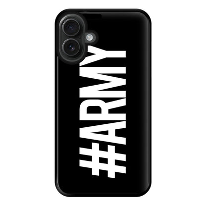 Hashtag Army - K Pop Phone Case for iPhone 16 Plus