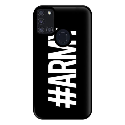 Hashtag Army - K Pop Phone Case for Galaxy A21s