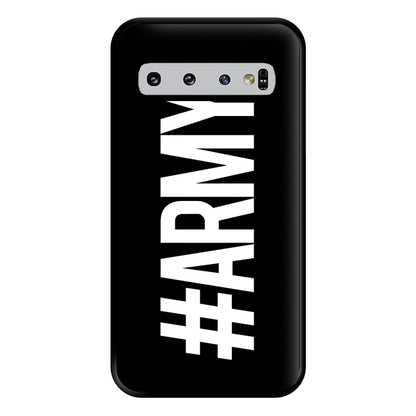 Hashtag Army - K Pop Phone Case for Galaxy S10 Plus