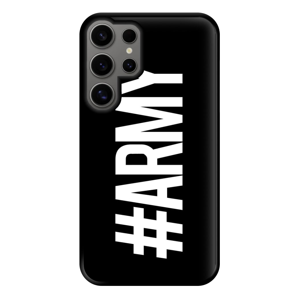 Hashtag Army - K Pop Phone Case for Galaxy S24 Ultra