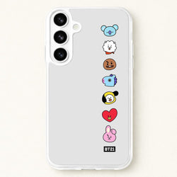 BT21 Vertical Faces - K Pop Phone Case for Galaxy S26