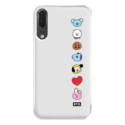 BT21 Vertical Faces - K Pop Phone Case for Huawei P20