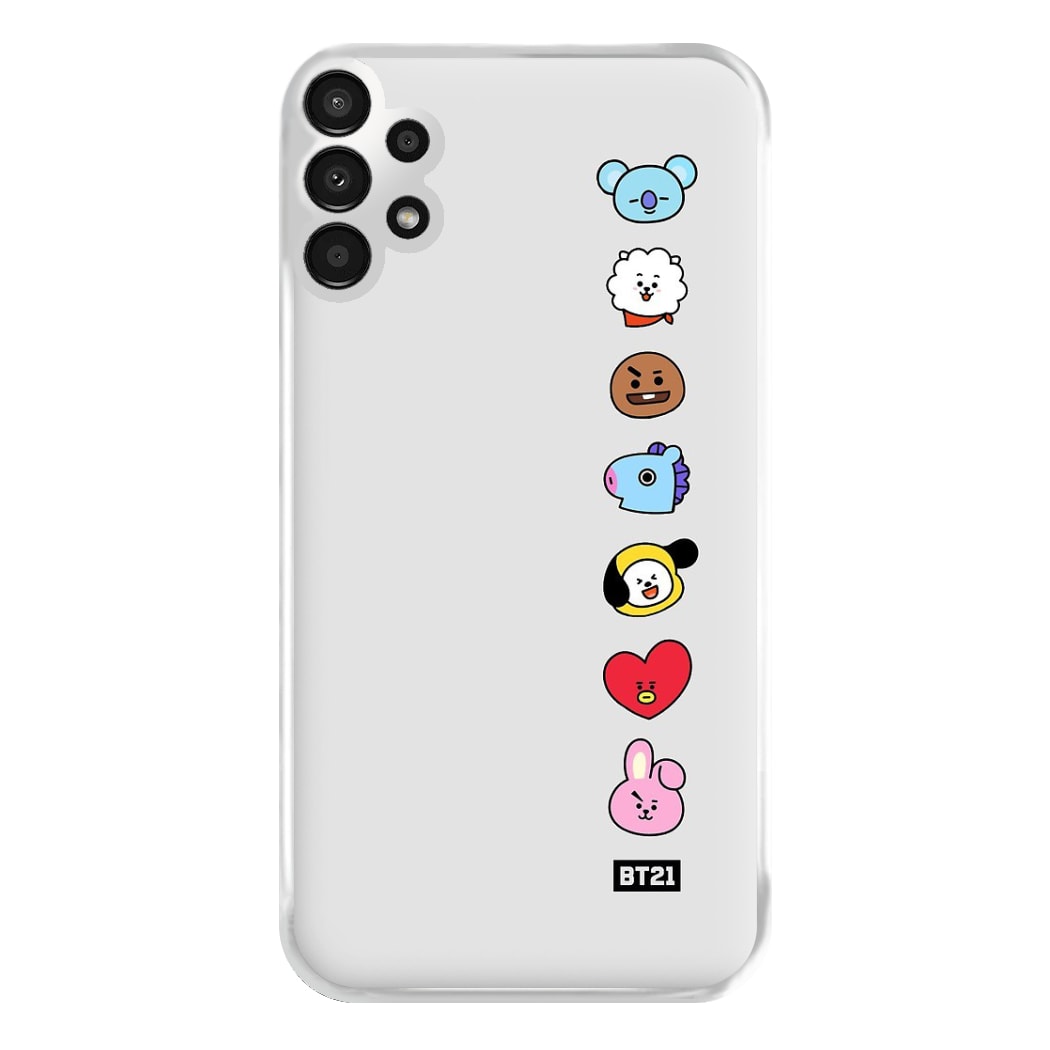 BT21 Vertical Faces - K Pop Phone Case for Galaxy A13