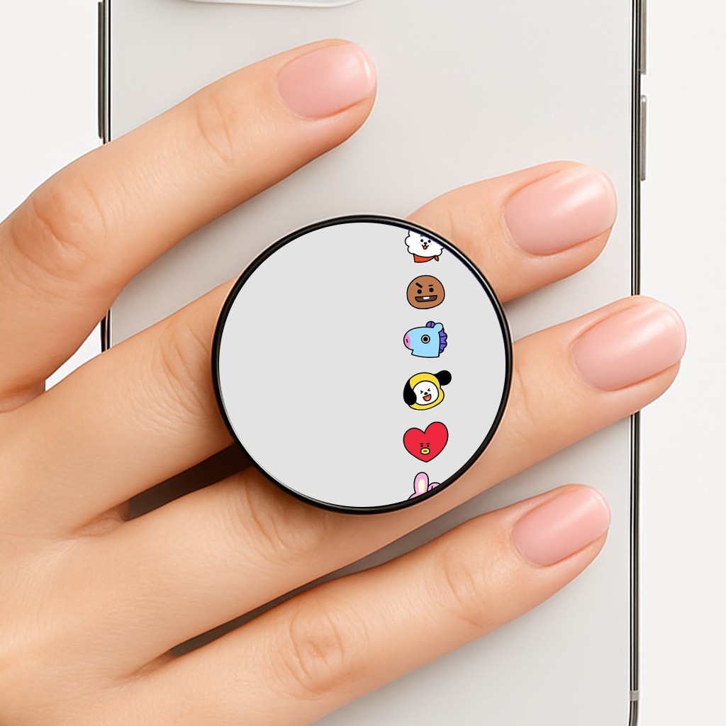 BT21 Vertical Faces - K Pop Phone Grip