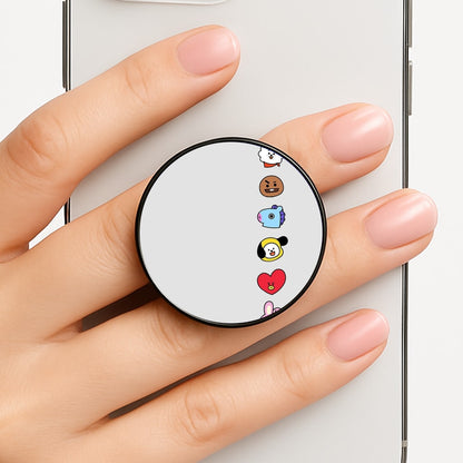 BT21 Vertical Faces - K Pop Phone Grip