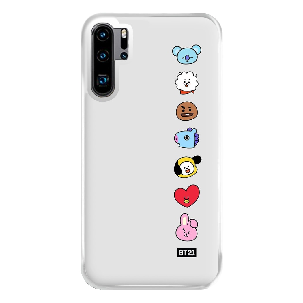 BT21 Vertical Faces - K Pop Phone Case for Huawei P30 Pro