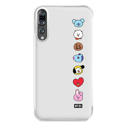 BT21 Vertical Faces - K Pop Phone Case for Huawei P20 Pro