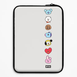 BT21 Vertical Faces - K Pop Universal Laptop Sleeve