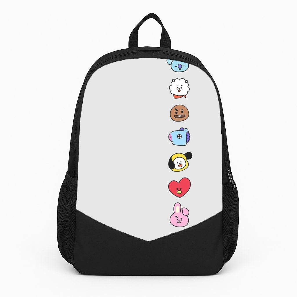 BT21 Vertical Faces - K Pop Backpack