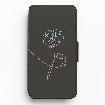 Love Yourself Flower - K Pop Flip Wallet Phone Case