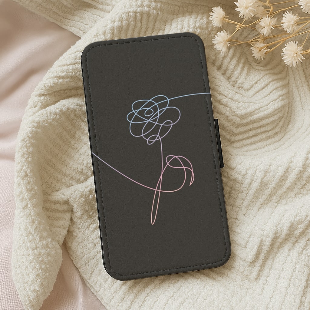 Love Yourself Flower - K Pop Flip Wallet Phone Case