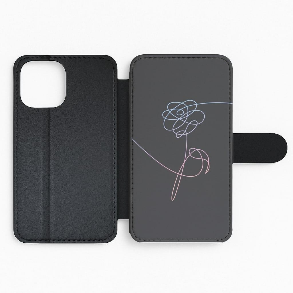 Love Yourself Flower - K Pop Flip Wallet Phone Case